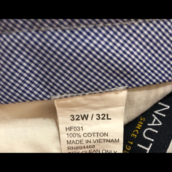 NAUATICA MEN’S SEERSUCKER PANTS.CLASSIC STYLE,LIGHT BROWN&WHITE.GREAT CONDITION - Picture 5 of 7